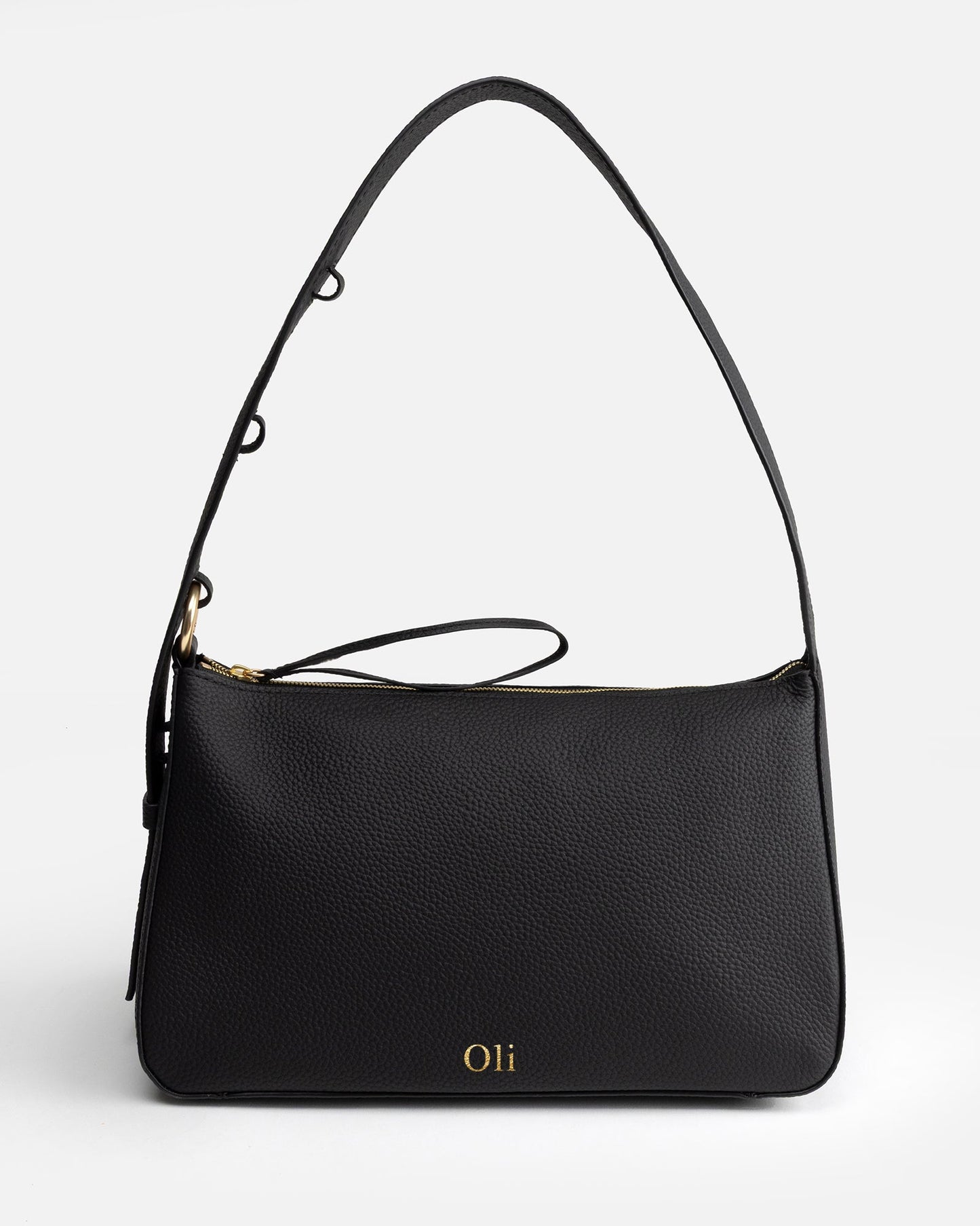 Image of Bags. Product name - Olivia Small Hobo Black in Black colour by brand - The Daily Edited