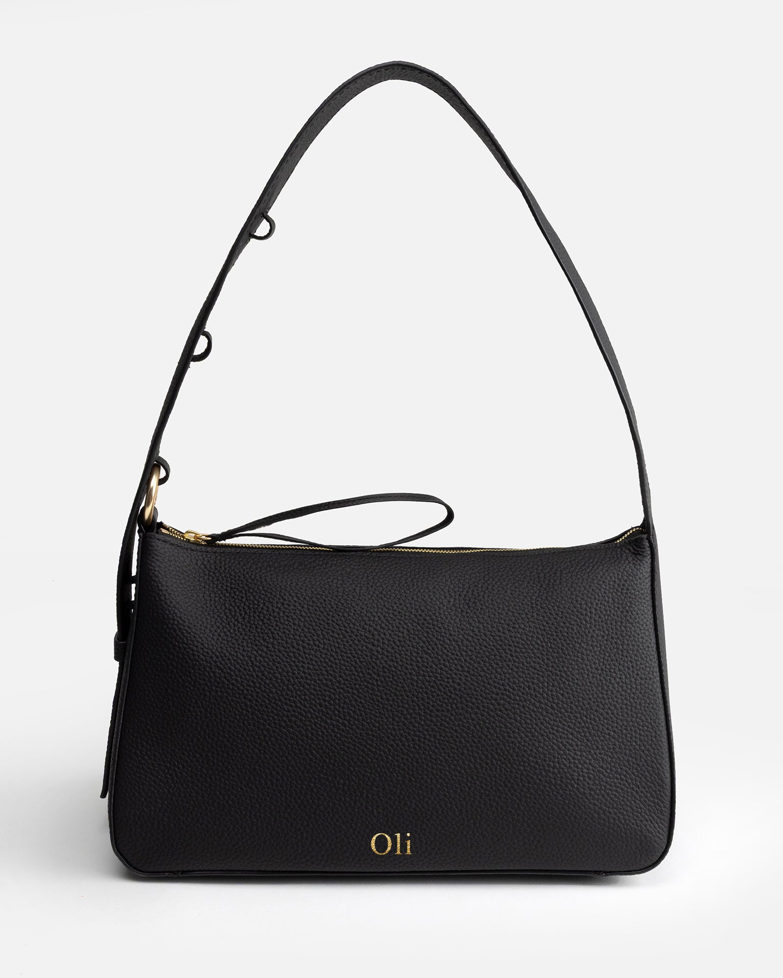 Image of Bags. Product name - Olivia Small Hobo Black in Black colour by brand - The Daily Edited