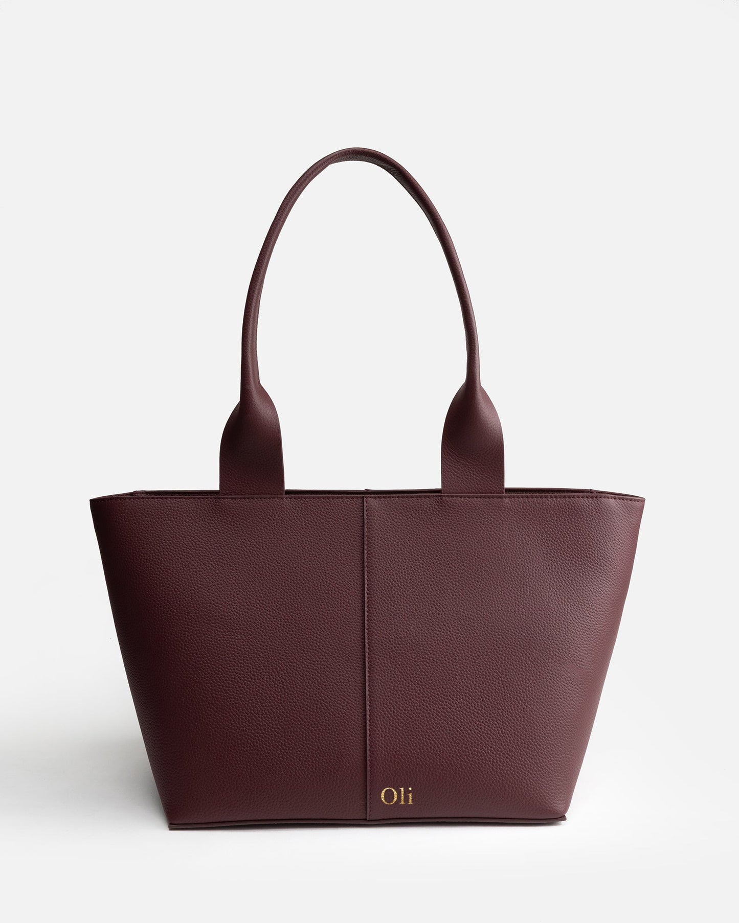 Image of Bags. Product name - Olivia Shoulder Tote Burgundy in Burgundy colour by brand - The Daily Edited