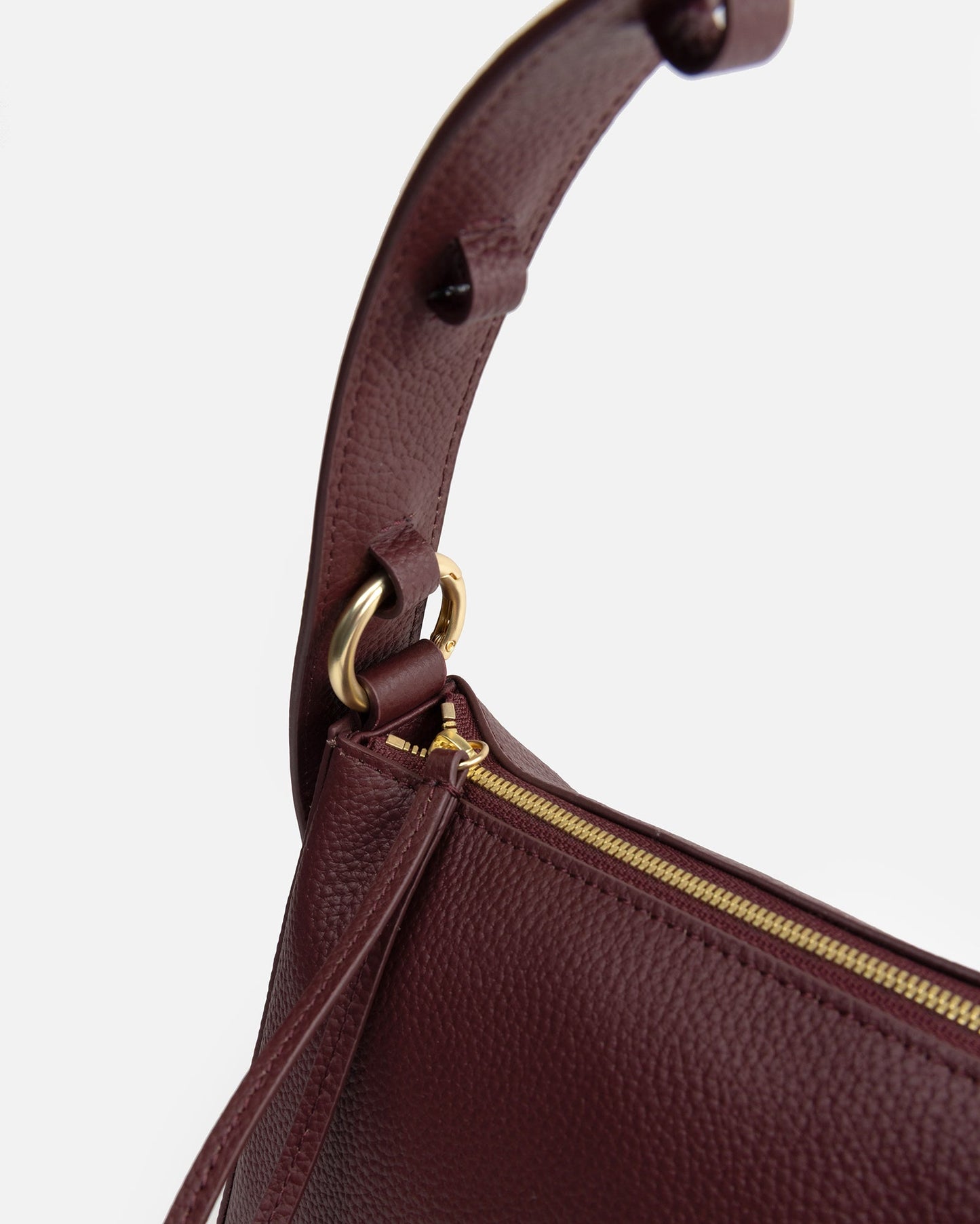 The Daily Edited Olivia Small Hobo (Burgundy)