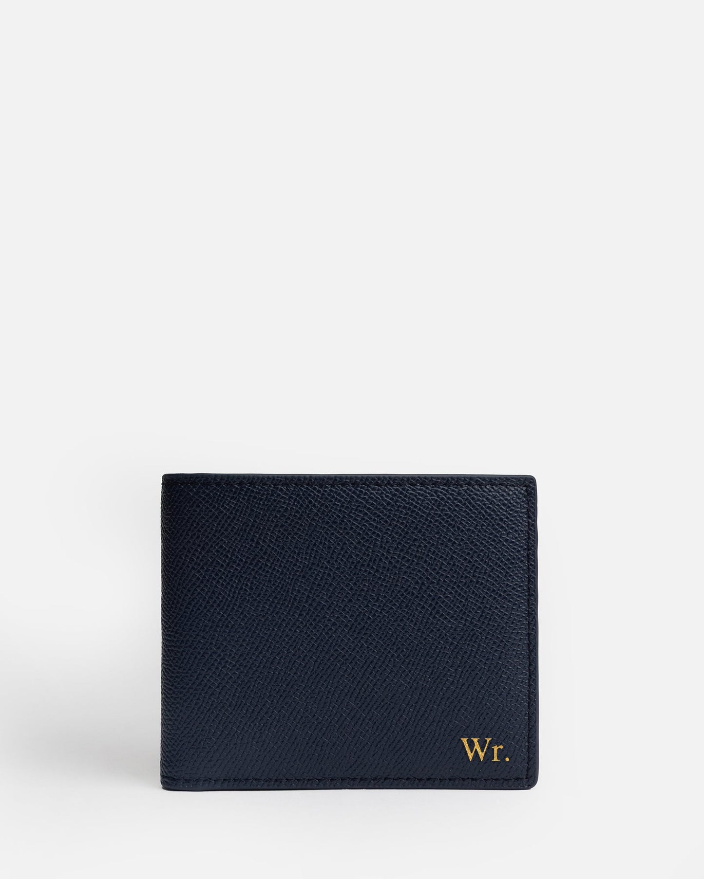 Image of Wallets & Money Clips. Product name - Essentials Slim Bifold Wallet Navy in Navy colour by brand - The Daily Edited