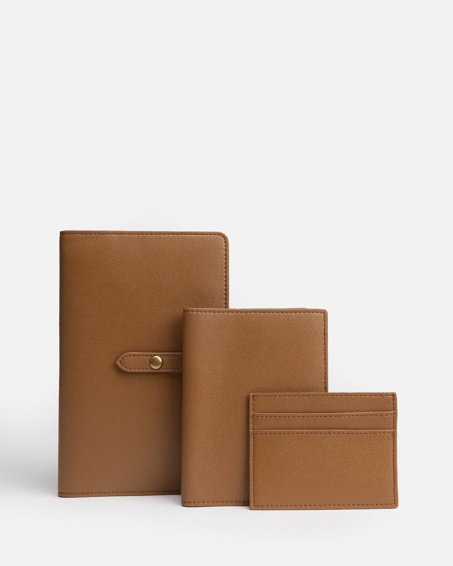 The Daily Edited Essentials Flat Travel Wallet (Tan)