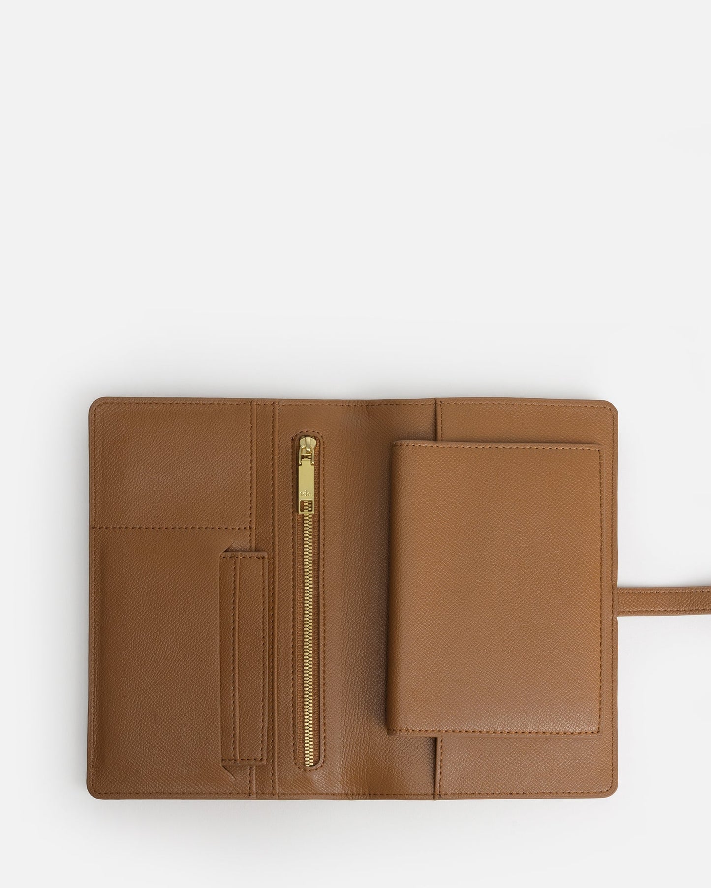 The Daily Edited Essentials Flat Travel Wallet (Tan)