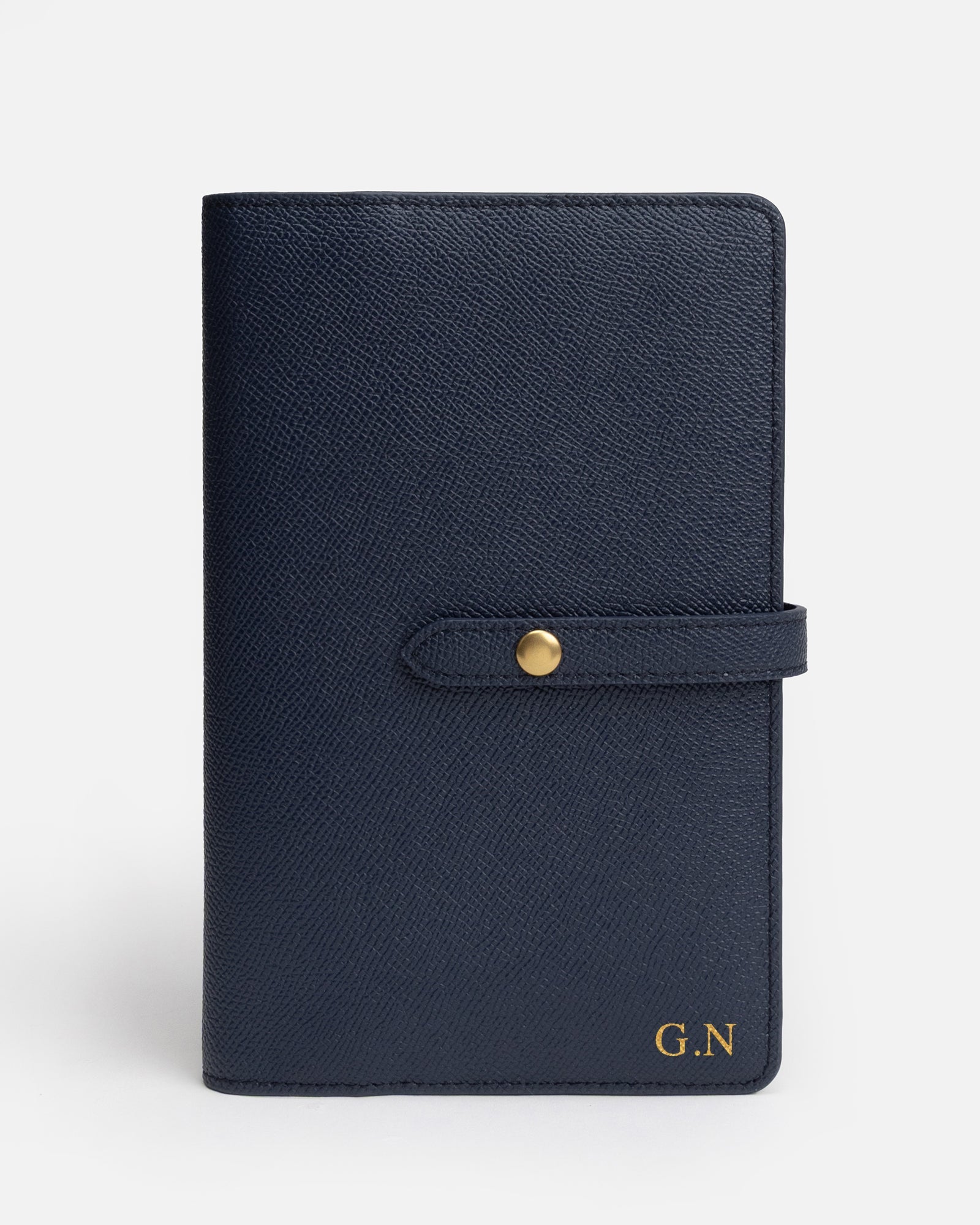Image of Wallets & Money Clips. Product name - Essentials Flat Travel Wallet Navy in Navy colour by brand - The Daily Edited