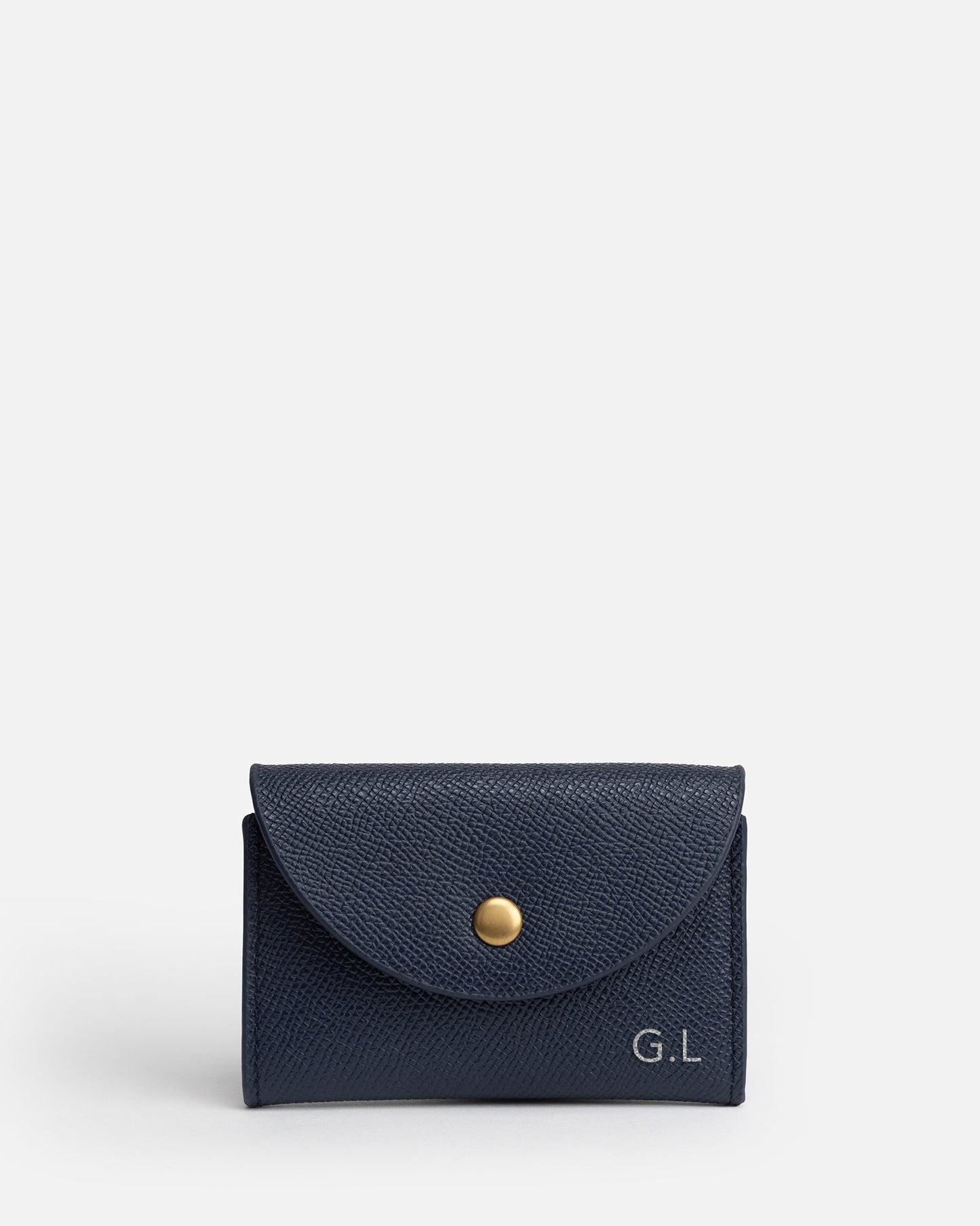 Image of Wallets & Money Clips. Product name - Essentials Business Card Holder Navy in Navy colour by brand - The Daily Edited