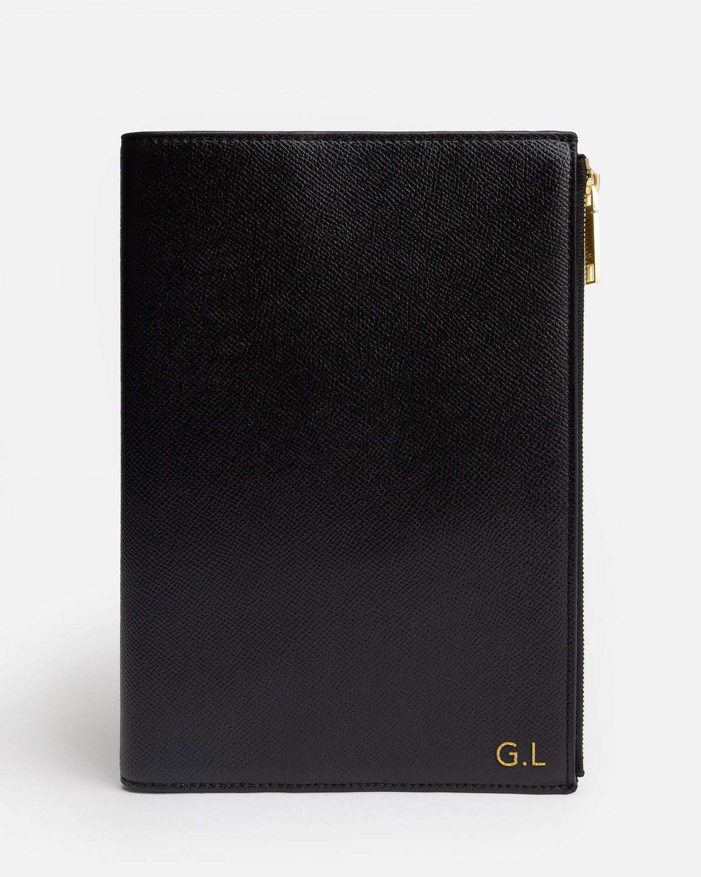 Image of Notebooks & Notepads. Product name - Essentials A5 Zip Compendium Black in Black colour by brand - The Daily Edited