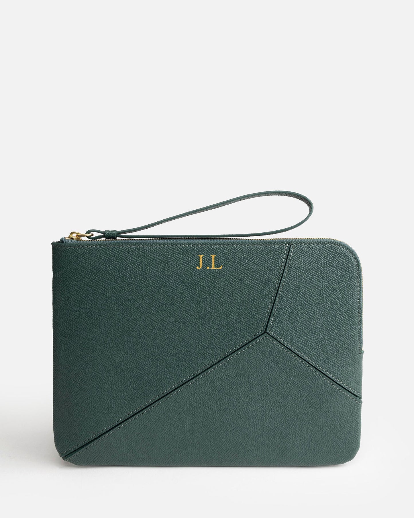 Image of Bags. Product name - Frankie Pouch Green in Green colour by brand - The Daily Edited