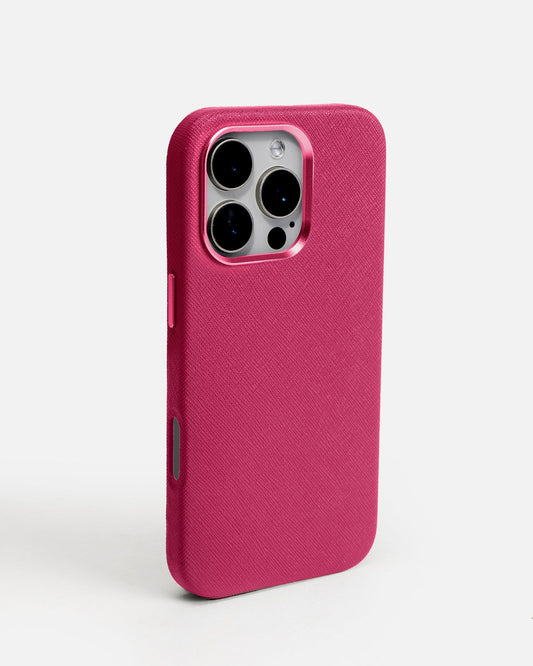 Image of Mobile Phone Cases. Product name - IPHONE 16 PRO FUSHIA in Fuchsia colour by brand - GROUP48