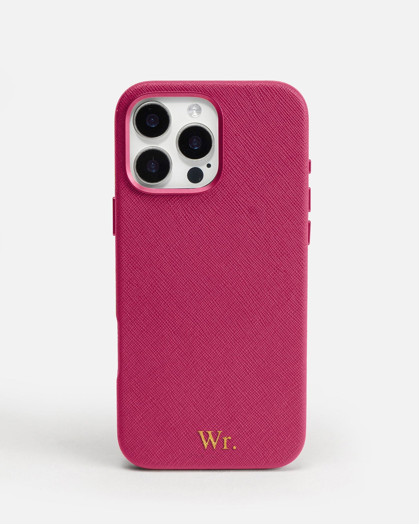 Image of Mobile Phone Cases. Product name - iPhone 16 Pro Max Case Fuchsia in Fuchsia colour by brand - The Daily Edited