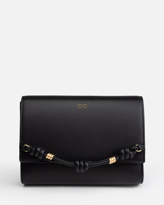 Image of Bags. Product name - Bella Clutch Black in Black colour by brand - The Daily Edited
