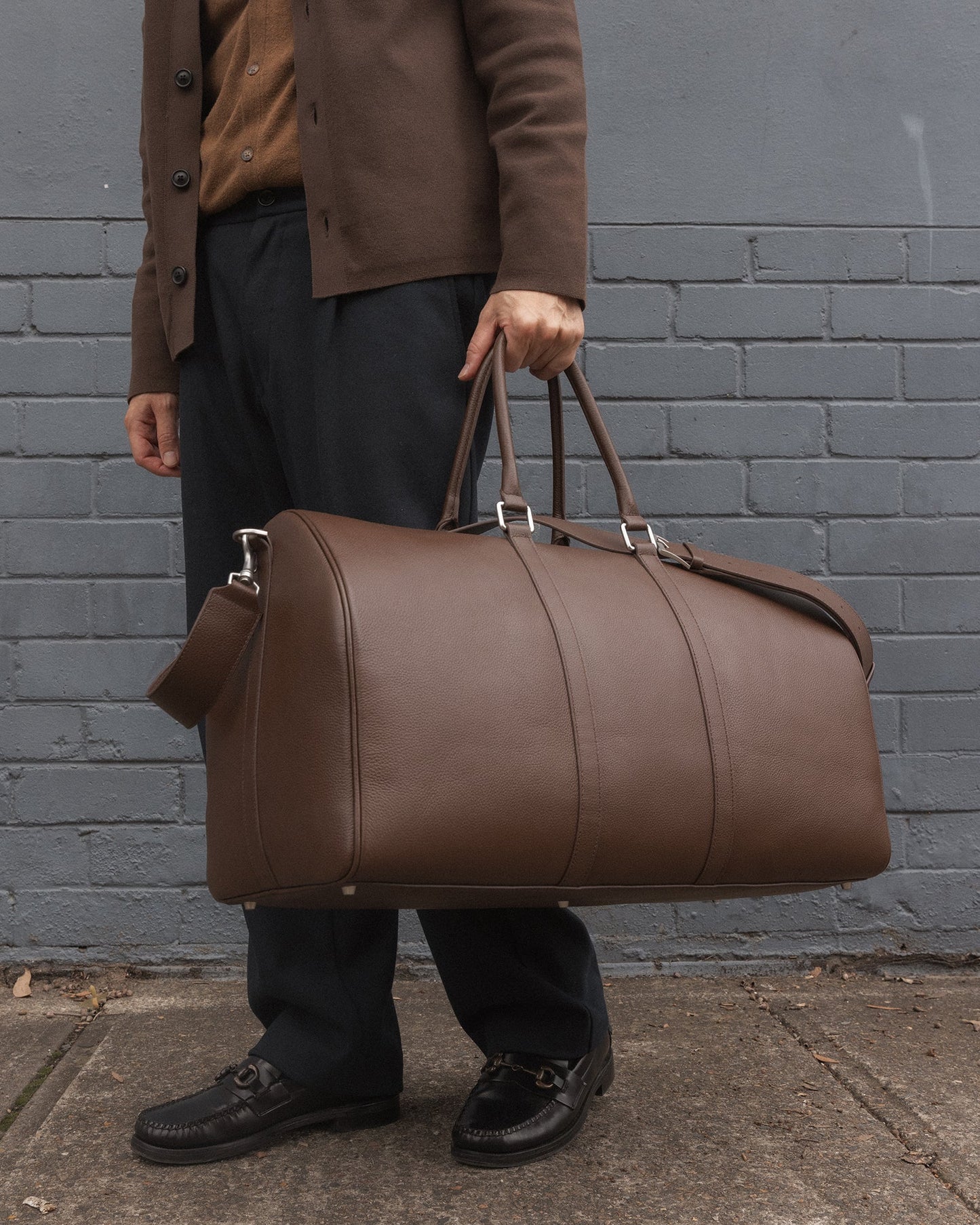 The Daily Edited Jude Weekend Bag Medium (Chestnut)