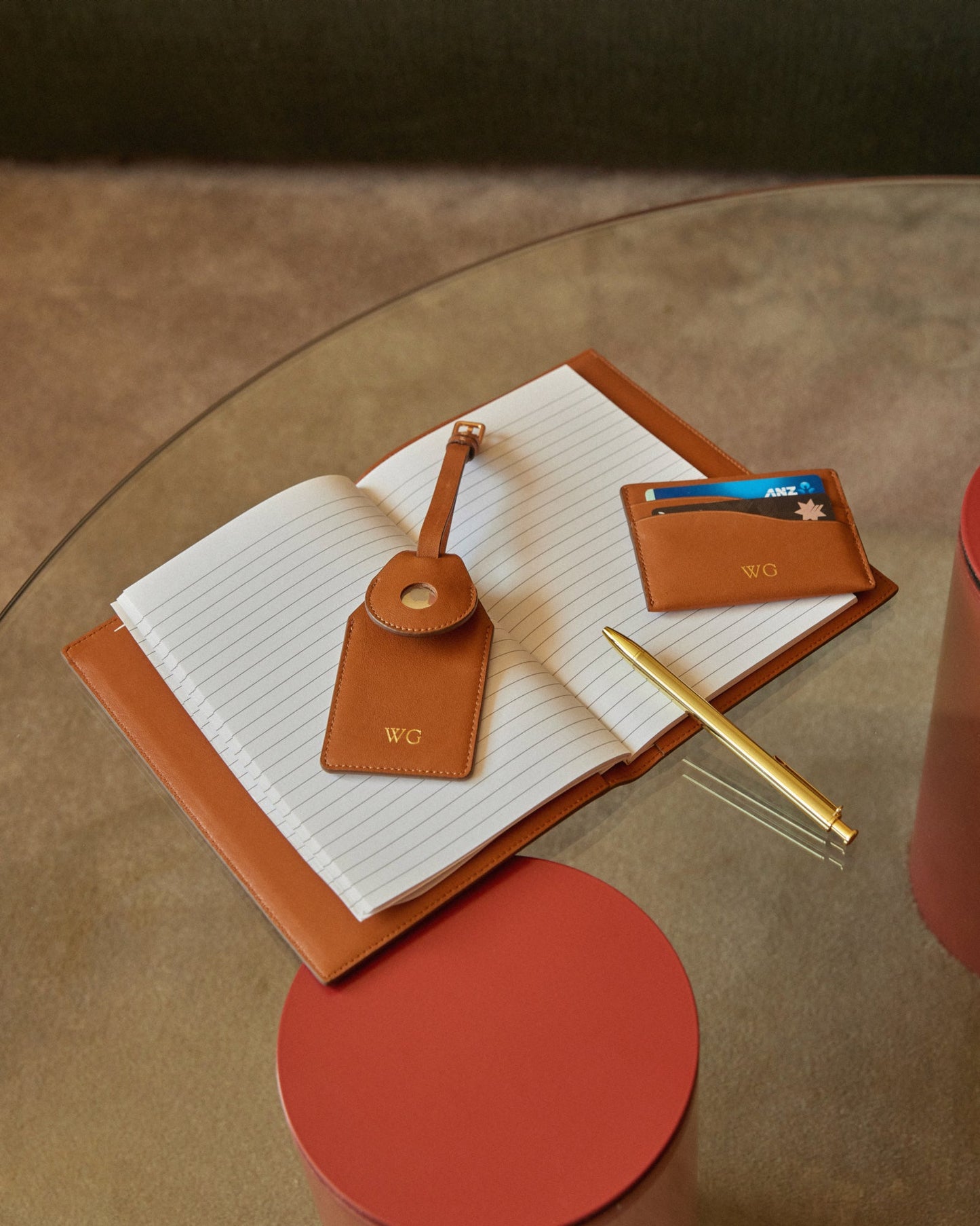 GROUP48 Wave 4CC Card Holder Rich (Tan)