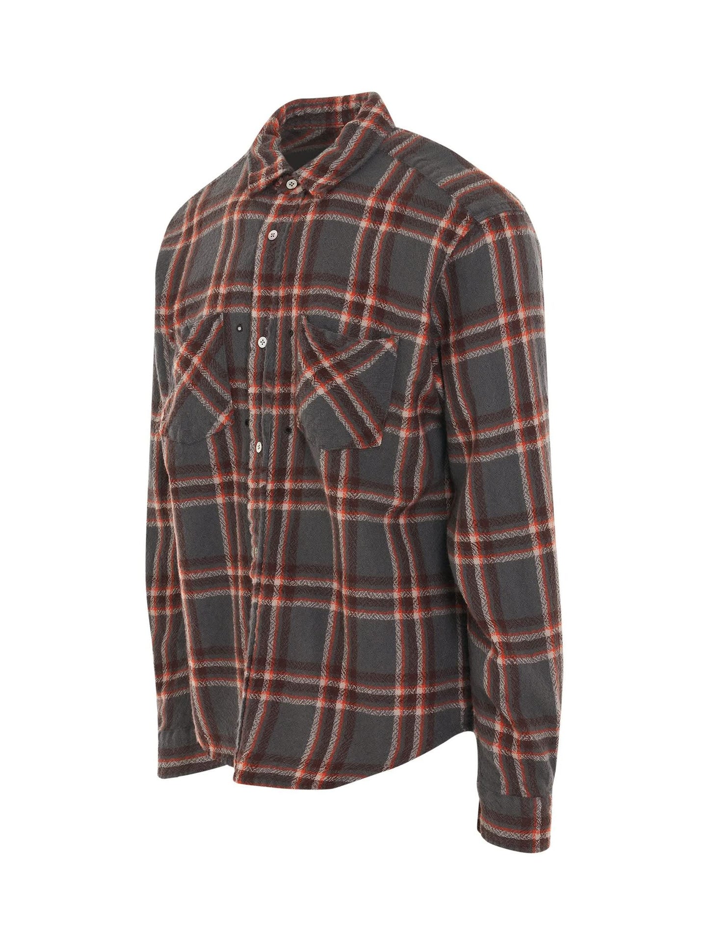 FACETASM Shrunken Check Shirt (Charcoal)