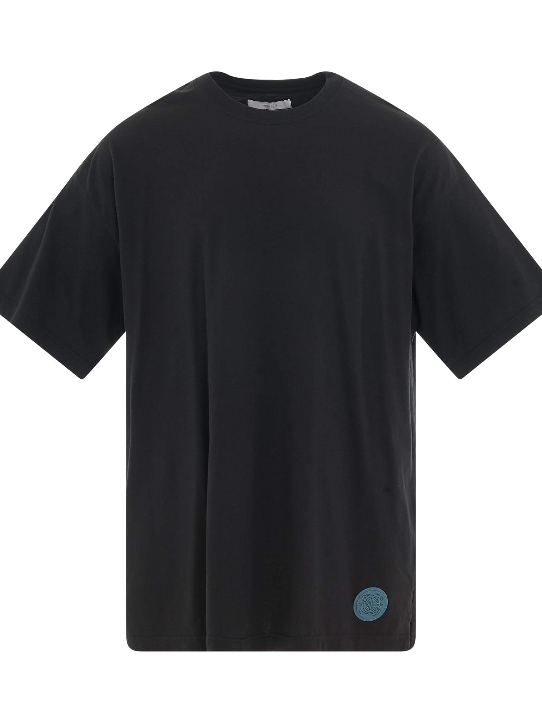 Image of T-Shirts. Product name - Rib Big T-Shirt in Black colour by brand - FACETASM