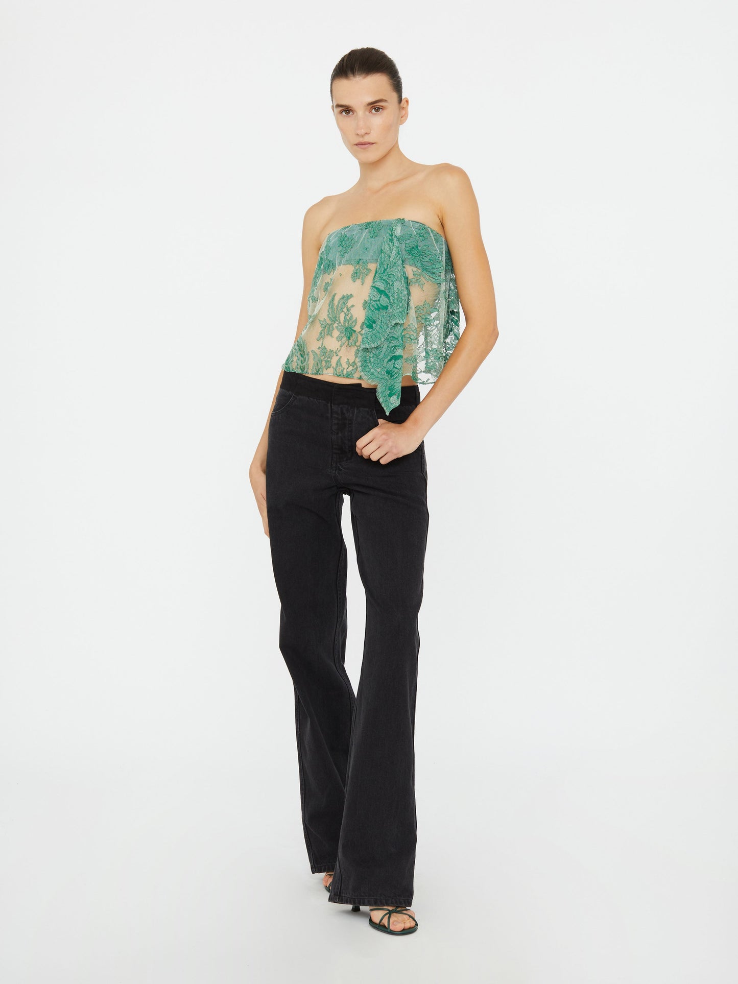 Christopher Esber Floating Lace Strapless (Top)