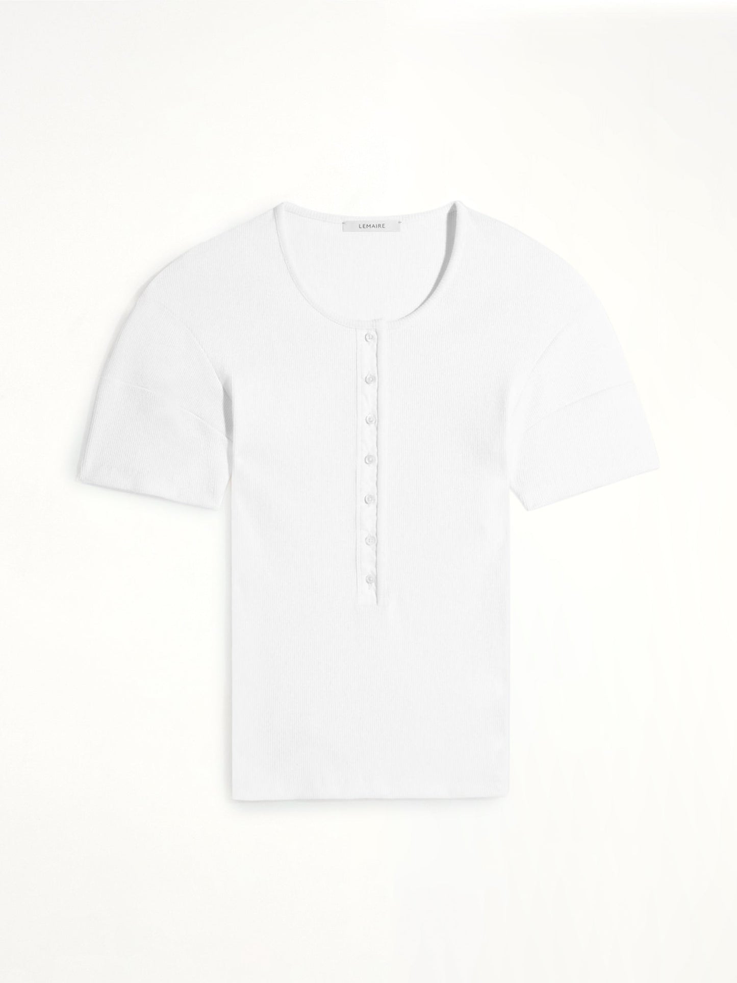 LEMAIRE Fitted Henley (White)