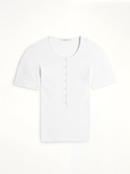 LEMAIRE Fitted Henley (White)
