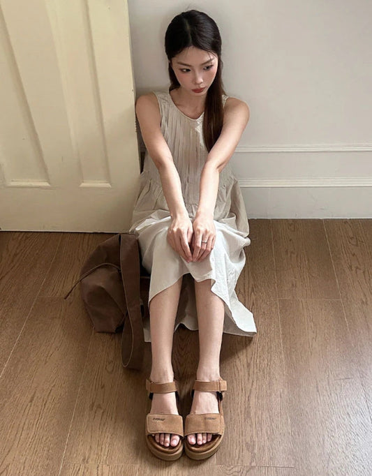 EVERAU® Carla Sandals (Chestnut)