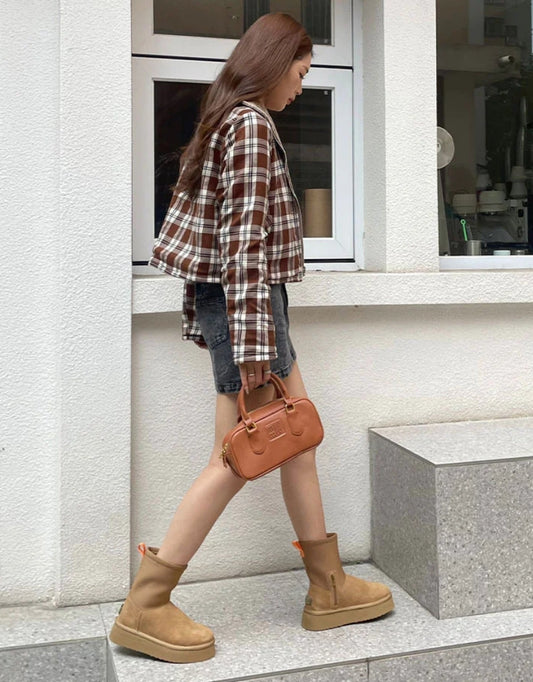 UGG EVERAU® Ethel Platform Boots (Chestnut)