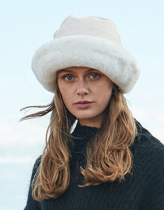 EVERAU® Fluffy Warm Bucket Hat (Chestnut)