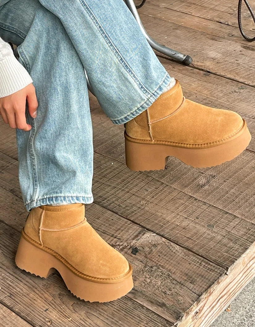 UGG EVERAU® Ariel Platform Boots (Chestnut)