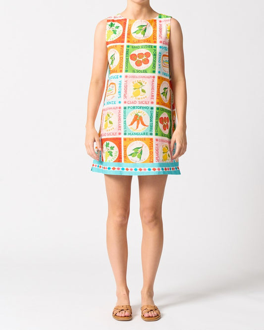 Image of Dresses. Productname: Walnut Melbourne Tahiti Dress in Ciao Sicily colour by brand - Walnut Melbourne