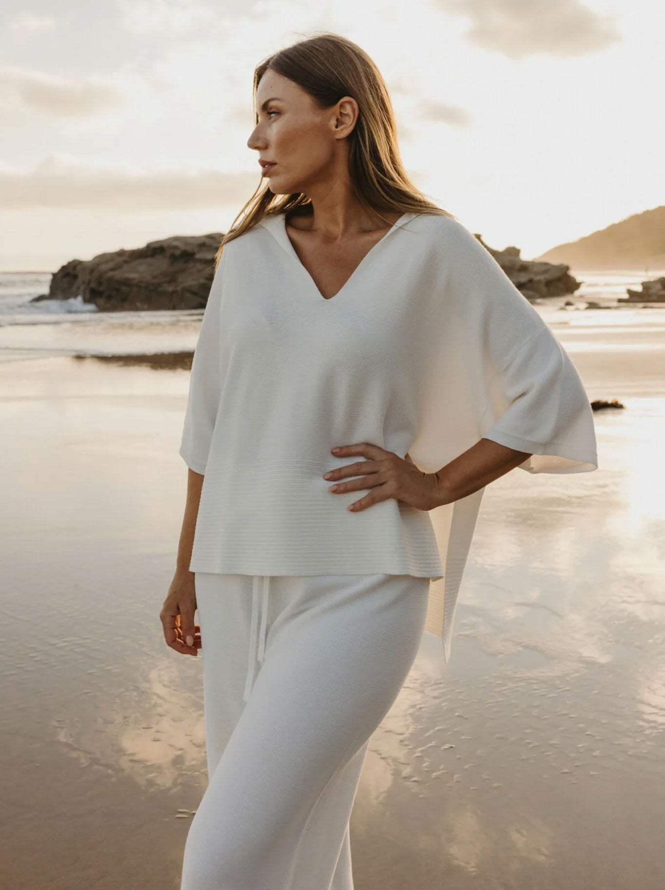 Talamaya Grace Summer Pullover (Milk)