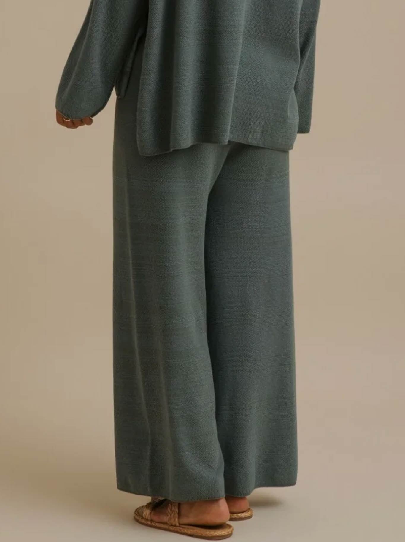 Talamaya Retreat Cotton Twist Full Length Pant (Rainforest)