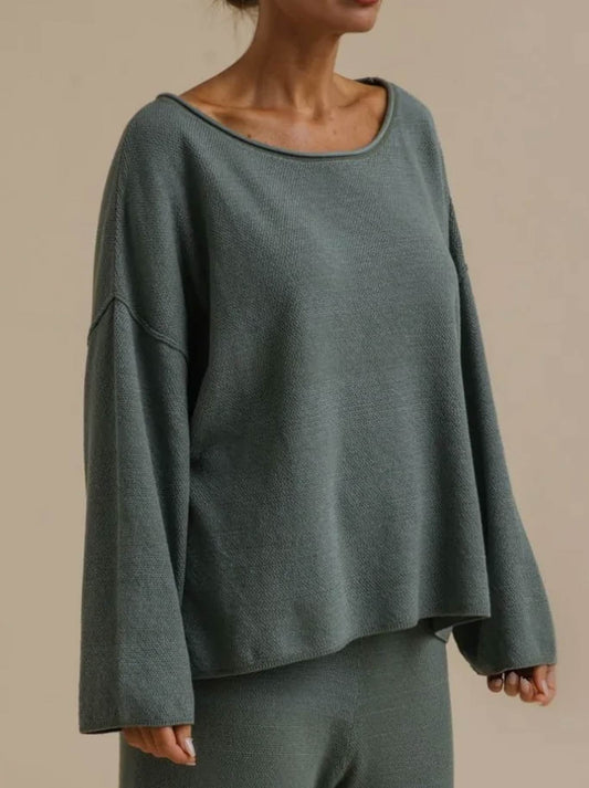 Talamaya Retreat Cotton Twist Pullover (Rainforest)