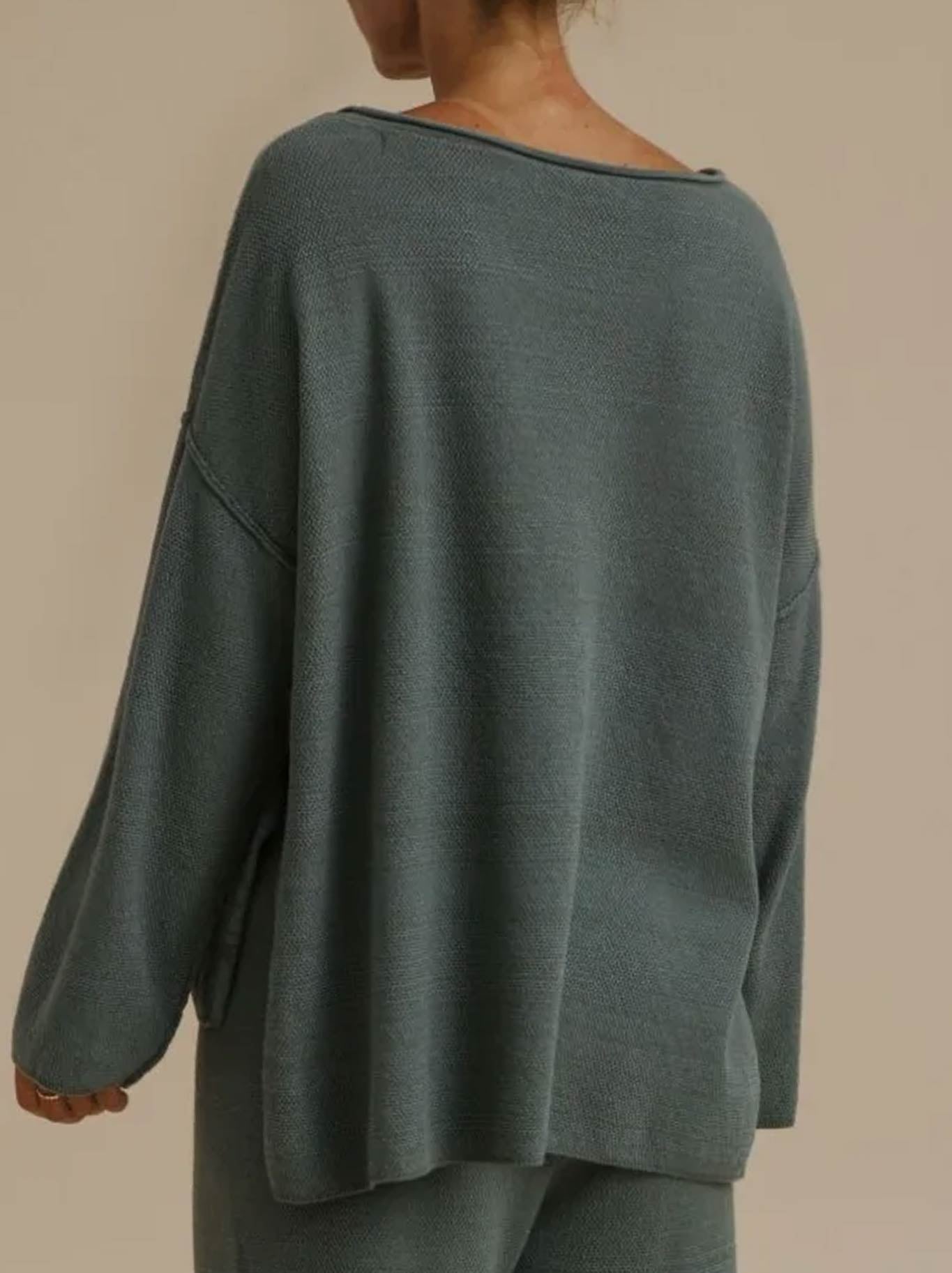Talamaya Retreat Cotton Twist Pullover (Rainforest)