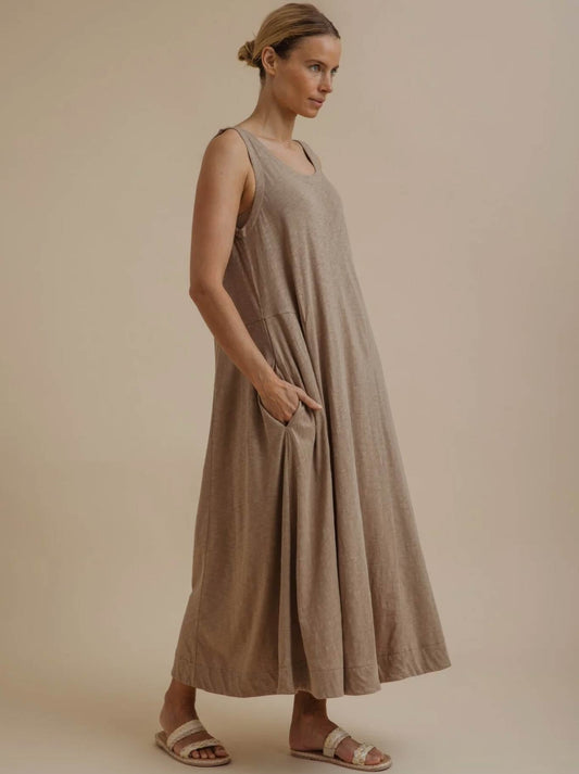 TALAMAYA SEABREEZE FLOW DRESS (Dune)