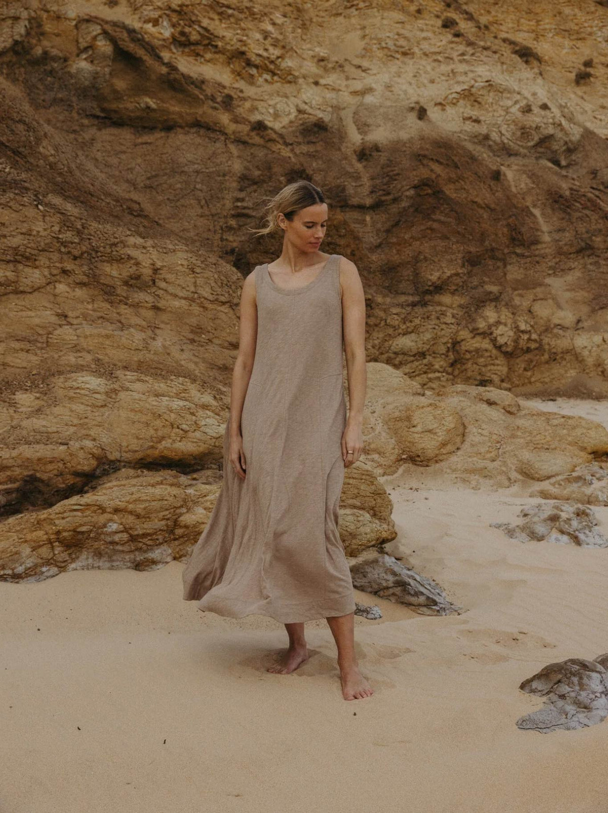 TALAMAYA SEABREEZE FLOW DRESS (Dune)