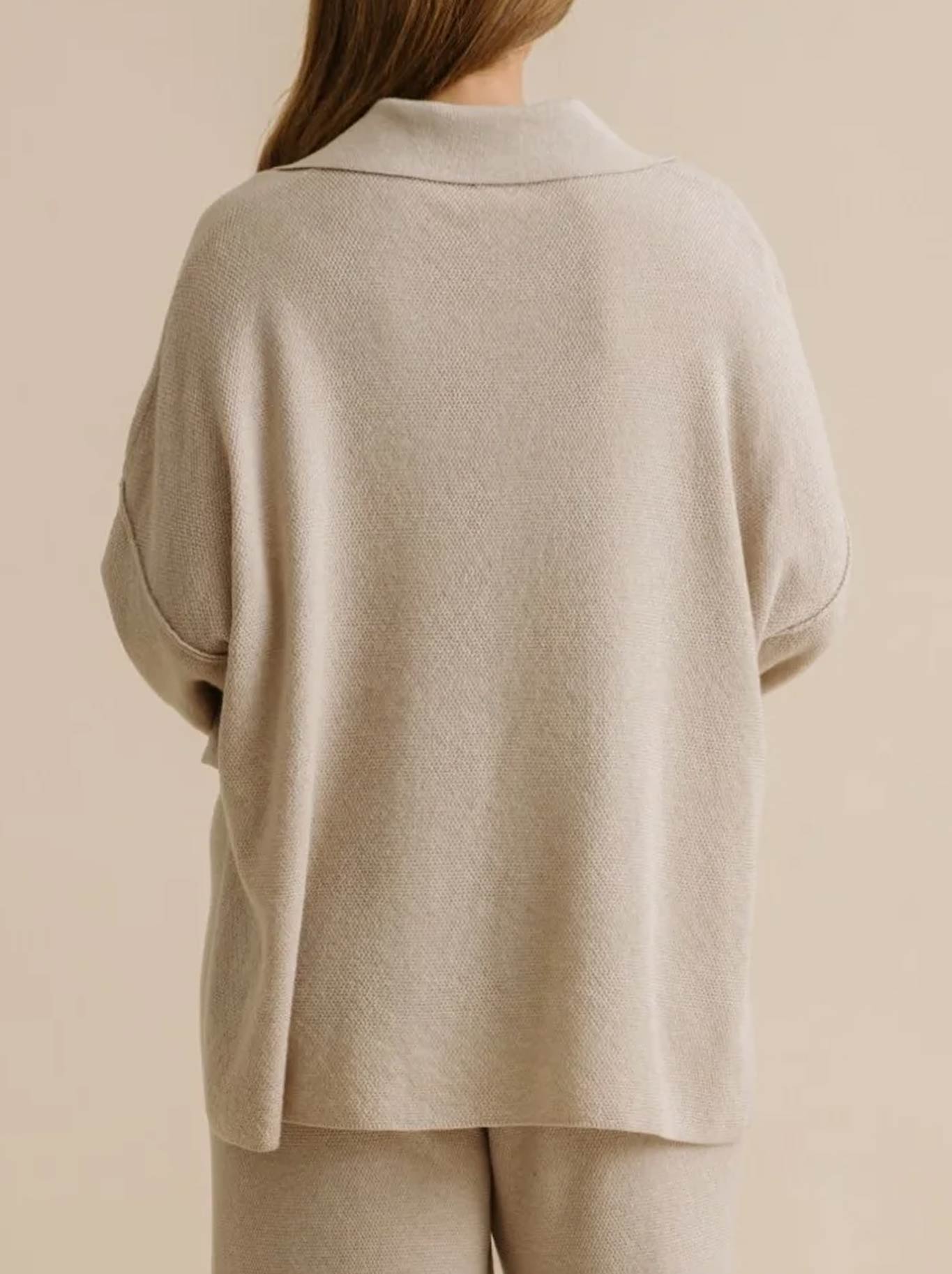 Talamaya Winter Retreat Collar Pullover (Wheat)