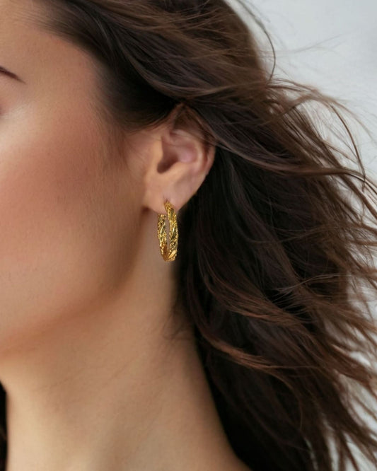 LAVANA Tango Gold Hoop Earrings