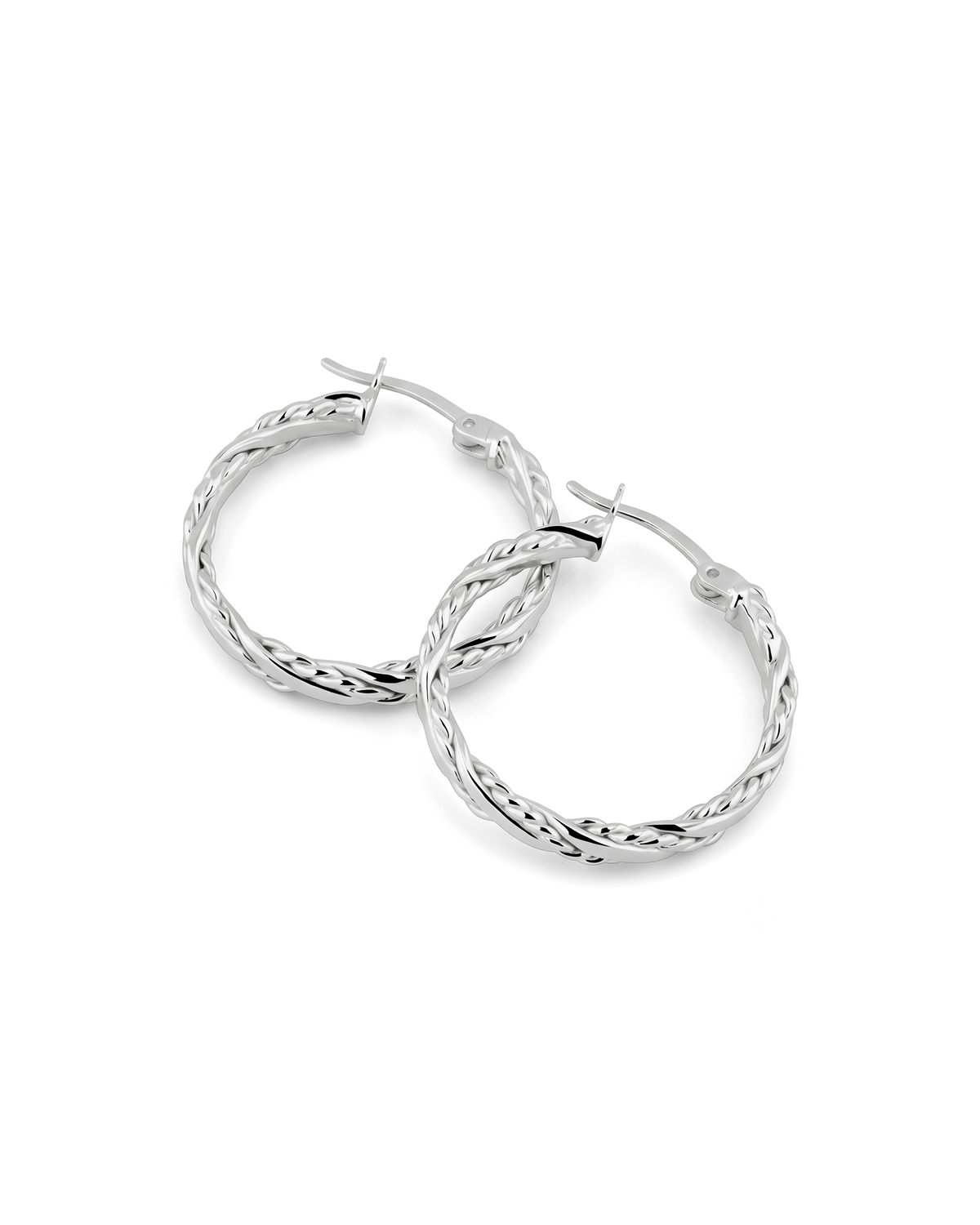 LAVANA Tango Silver Hoop Earrings