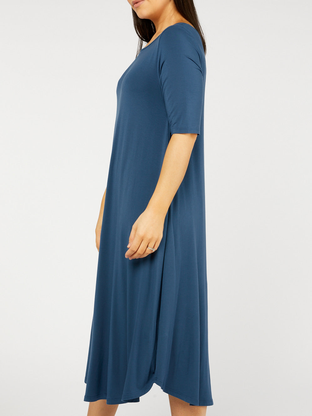 TANI RELAXED TRI DRESS (Deep Sea)