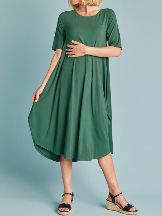 Tani Relaxed Tri Dress (Black)