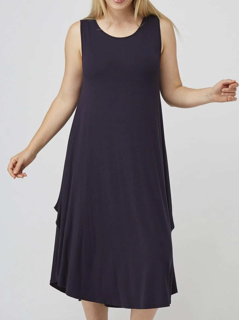 Image of Dresses. Productname: Tani Sleeveless Tri Dress in Black colour by brand - Tani