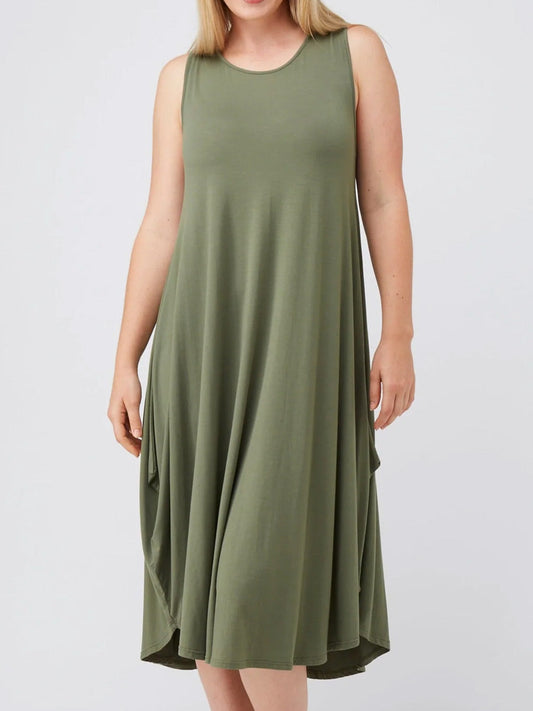 Tani Sleeveless Tri Dress (Black)