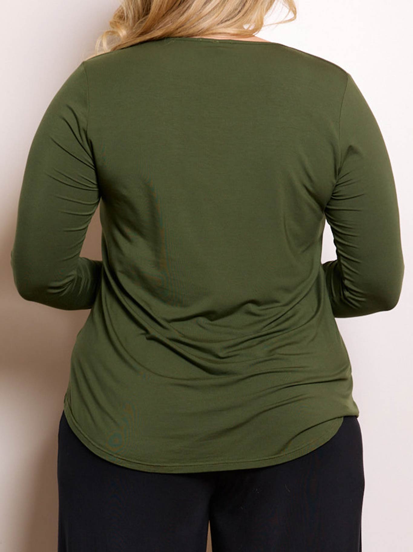 TANI CARA LONG SLEEVE TOP (Hunter Green)