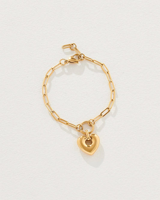 Image of Bracelets. Product name - Tatum Bracelet in Gold in colour by brand - Reliquia Jewellery
