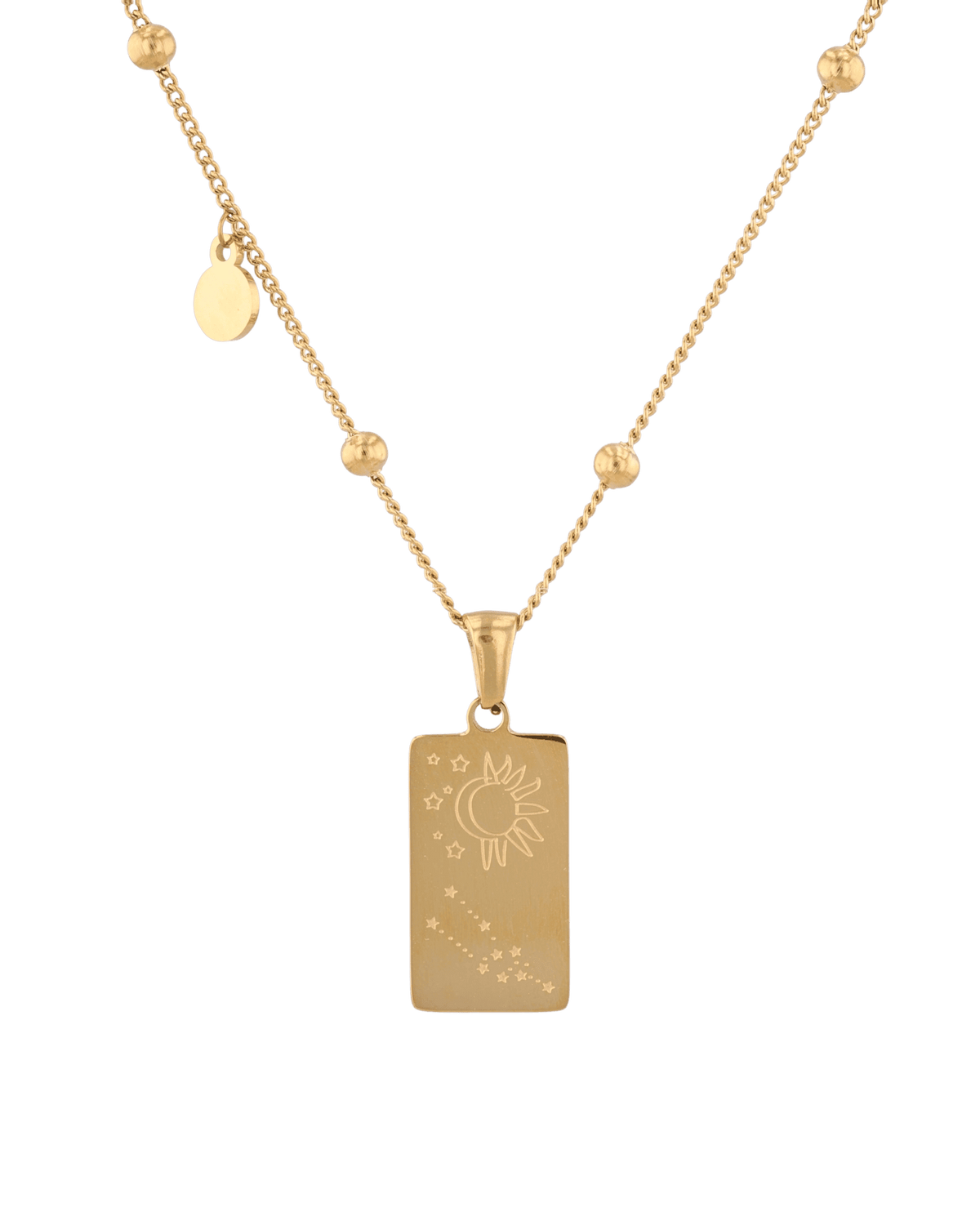 LAVANA Taurus Gold Zodiac Tag Necklace