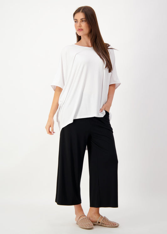 Lou Lou Tavera Oversized Bamboo Top (White)