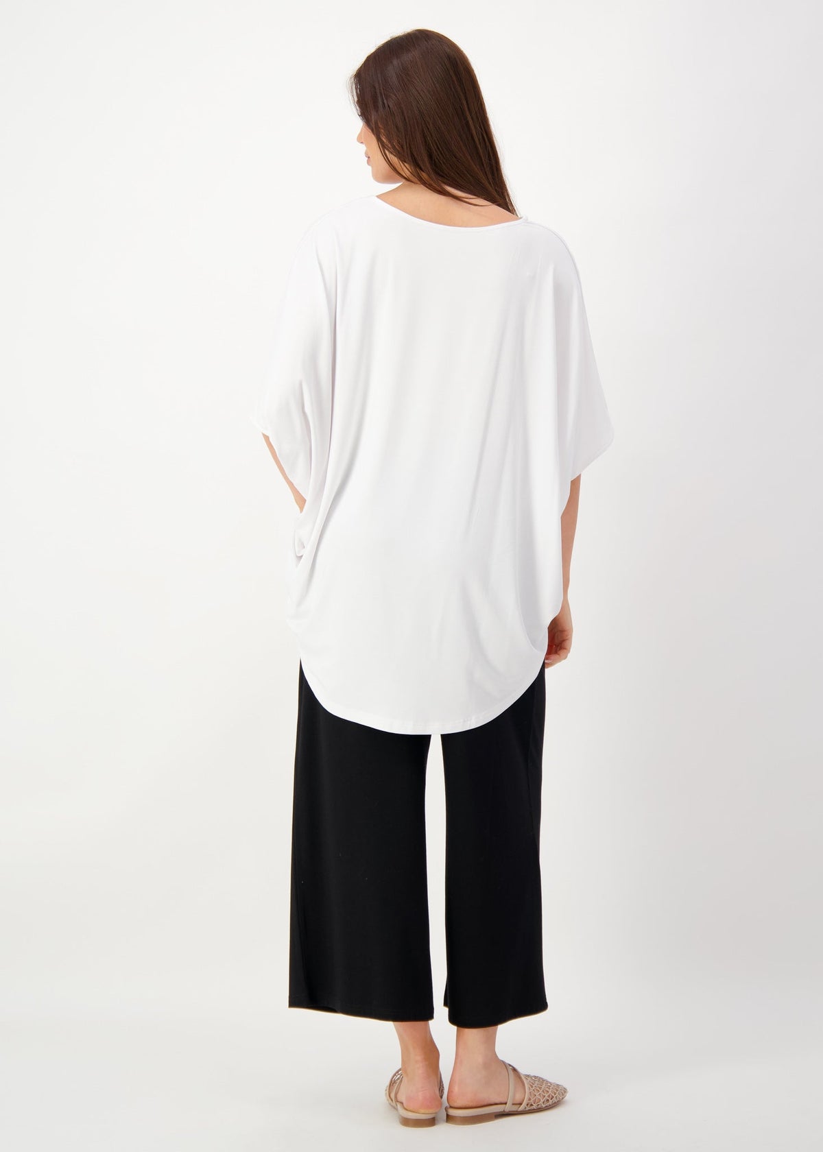 Lou Lou Tavera Oversized Bamboo Top (White)