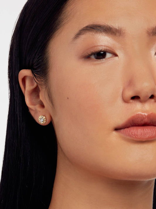 TED BAKER SOLETIA SPARKLE CRYSTAL STUDS (Gold)