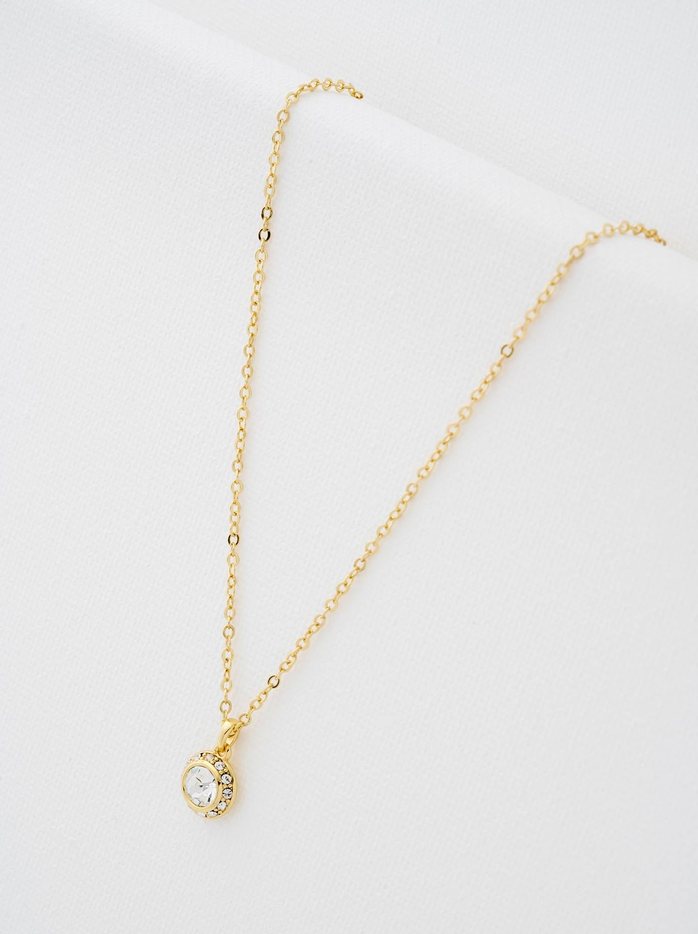 Image of Necklaces. Product name - Ted Baker Soltell Sparkle Necklace in Gold colour by brand - Ted Baker