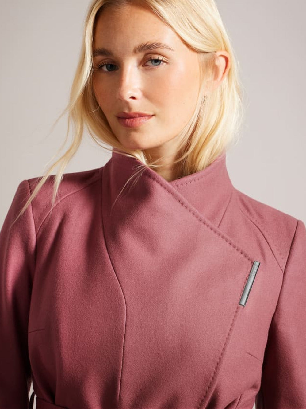TED BAKER ROSESS SHORT COAT (Dusk Pink)