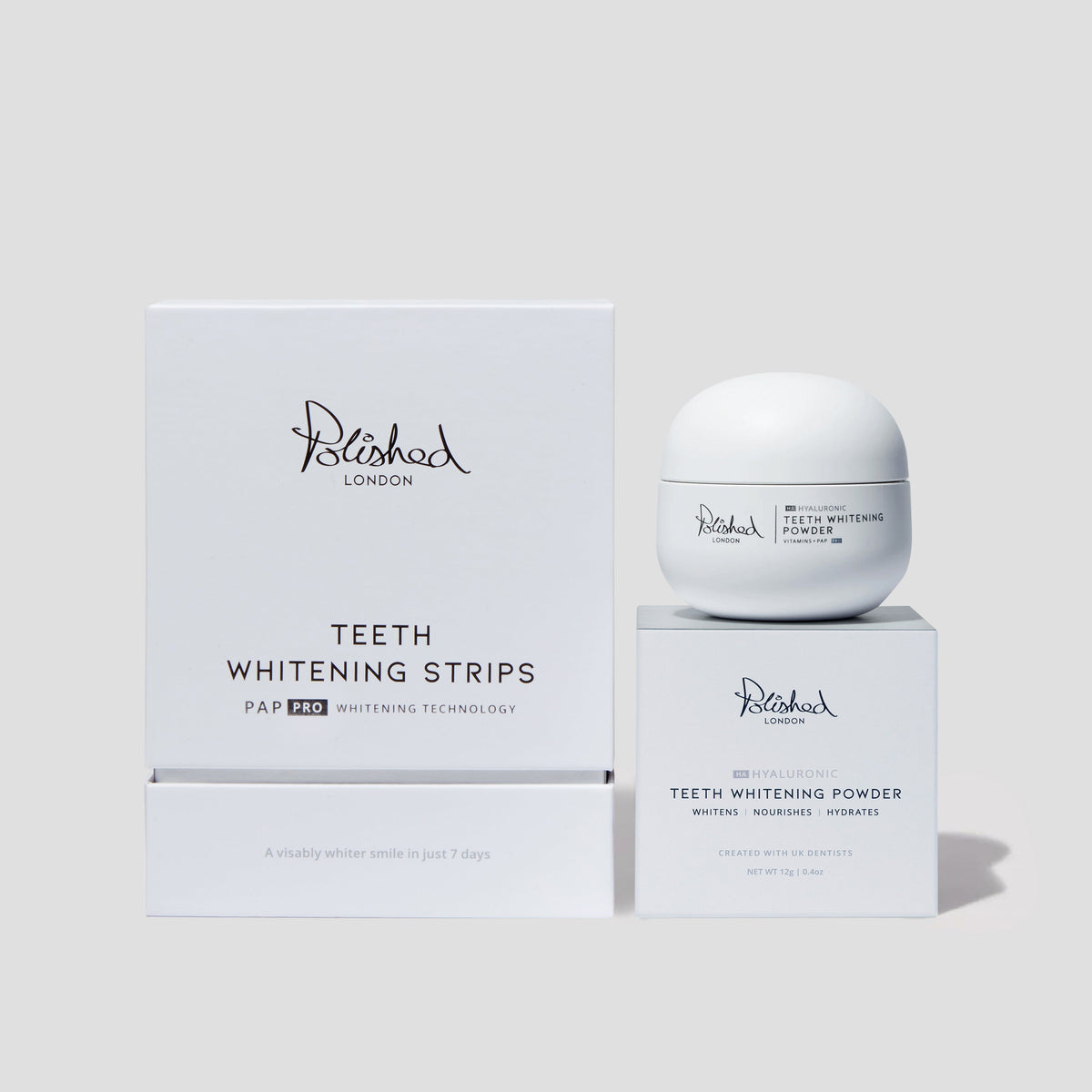 Polished London Teeth Whitening Powder And Strips Bundle