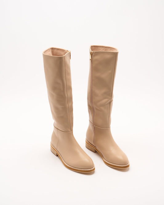 Walnut Melbourne Tessa Leather Boot (Fawn)