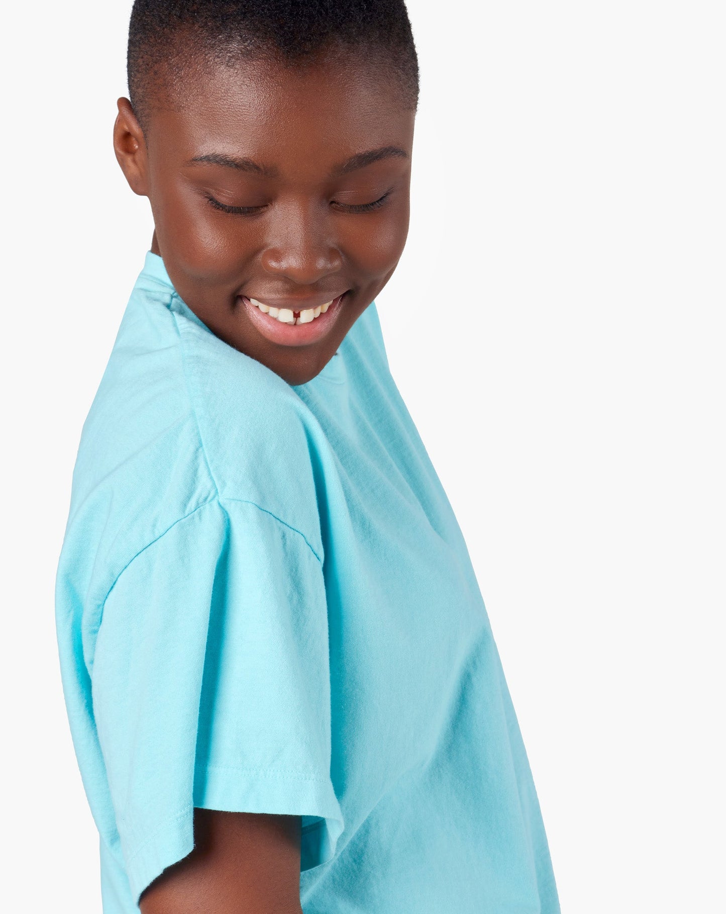 Core Boxy Tee (Sky Blue)